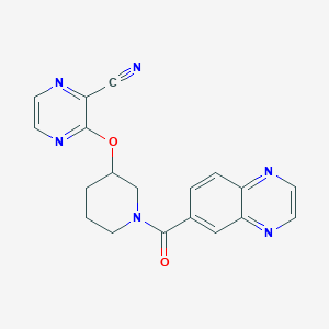 3-((1-(Quinoxaline-6-carbonyl)piperidin-3-yl)oxy)pyrazine-2-carbonitrile