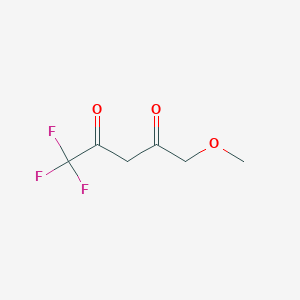 molecular formula C6H7F3O3 B2953023 1,1,1-Trifluoro-5-methoxypentane-2,4-dione CAS No. 1555910-84-3