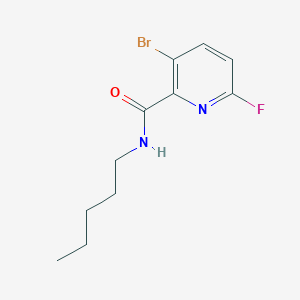3-bromo-6-fluoro-N-pentylpyridine-2-carboxamide