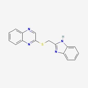 2-(1H-benzimidazol-2-ylmethylsulfanyl)quinoxaline
