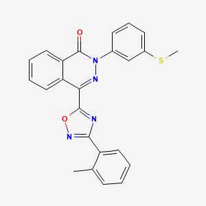 4-[3-(2-methylphenyl)-1,2,4-oxadiazol-5-yl]-2-[3-(methylthio)phenyl]phthalazin-1(2H)-one