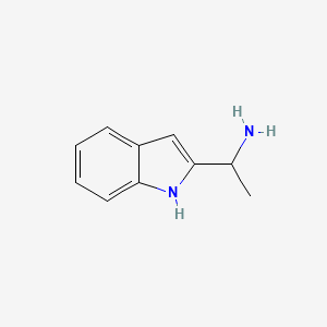 molecular formula C10H12N2 B2953051 1-(1H-indol-2-yl)ethan-1-amine CAS No. 1270520-47-2