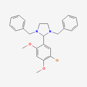 1,3-Dibenzyl-2-(5-bromo-2,4-dimethoxyphenyl)imidazolidine