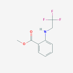 molecular formula C10H10F3NO2 B2953095 Methyl 2-(2,2,2-trifluoroethylamino)benzoate CAS No. 126922-73-4