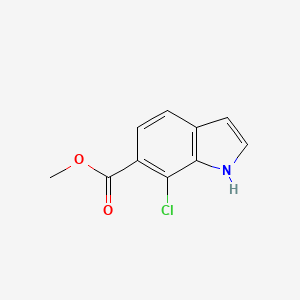molecular formula C10H8ClNO2 B2953125 methyl 7-chloro-1H-indole-6-carboxylate CAS No. 1266114-30-0