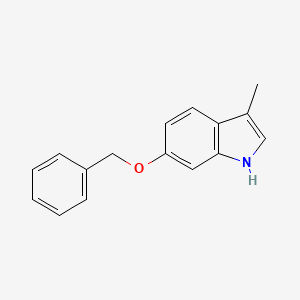 molecular formula C16H15NO B2953134 6-(benzyloxy)-3-methyl-1H-indole CAS No. 92962-50-0