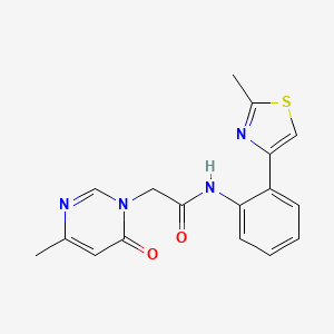 2-(4-methyl-6-oxopyrimidin-1(6H)-yl)-N-(2-(2-methylthiazol-4-yl)phenyl)acetamide