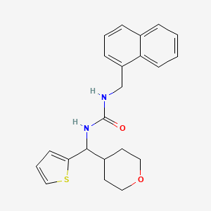 3-[(Naphthalen-1-yl)methyl]-1-[(oxan-4-yl)(thiophen-2-yl)methyl]urea