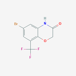 6-bromo-8-(trifluoromethyl)-3,4-dihydro-2H-1,4-benzoxazin-3-one