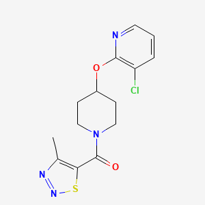 (4-((3-Chloropyridin-2-yl)oxy)piperidin-1-yl)(4-methyl-1,2,3-thiadiazol-5-yl)methanone