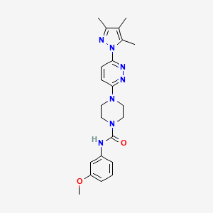 N-(3-methoxyphenyl)-4-(6-(3,4,5-trimethyl-1H-pyrazol-1-yl)pyridazin-3-yl)piperazine-1-carboxamide