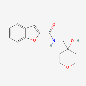 molecular formula C15H17NO4 B2953254 N-[(4-hydroxyoxan-4-yl)methyl]-1-benzofuran-2-carboxamide CAS No. 1351631-82-7