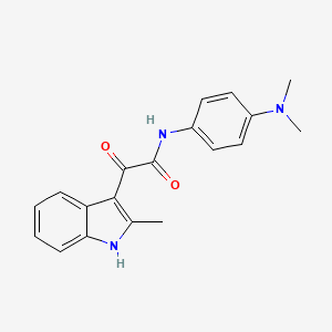 N-[4-(dimethylamino)phenyl]-2-(2-methyl-1H-indol-3-yl)-2-oxoacetamide