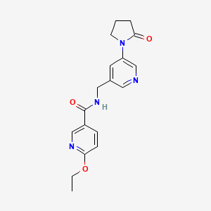 6-ethoxy-N-((5-(2-oxopyrrolidin-1-yl)pyridin-3-yl)methyl)nicotinamide
