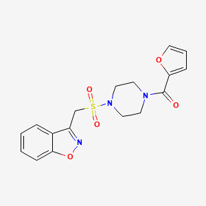 (4-((Benzo[d]isoxazol-3-ylmethyl)sulfonyl)piperazin-1-yl)(furan-2-yl)methanone