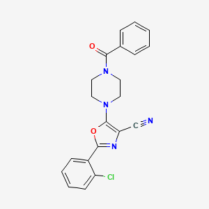 5-(4-Benzoylpiperazin-1-yl)-2-(2-chlorophenyl)oxazole-4-carbonitrile