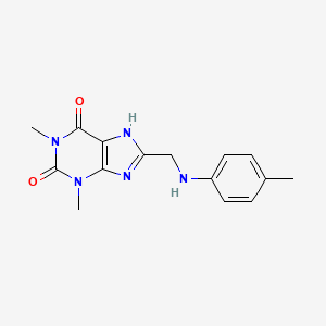 1,3-dimethyl-8-[(4-methylanilino)methyl]-7H-purine-2,6-dione
