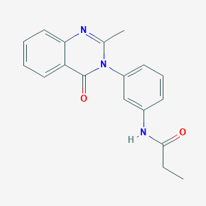 N-[3-(2-methyl-4-oxoquinazolin-3-yl)phenyl]propanamide