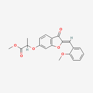 (Z)-methyl 2-((2-(2-methoxybenzylidene)-3-oxo-2,3-dihydrobenzofuran-6-yl)oxy)propanoate
