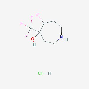 5-Fluoro-4-(trifluoromethyl)azepan-4-ol hydrochloride