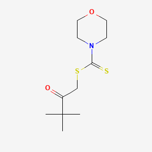 3,3-Dimethyl-2-oxobutyl morpholine-4-carbodithioate