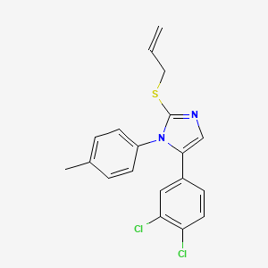 2-(allylthio)-5-(3,4-dichlorophenyl)-1-(p-tolyl)-1H-imidazole