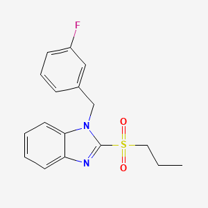 1-(3-fluorobenzyl)-2-(propylsulfonyl)-1H-benzo[d]imidazole