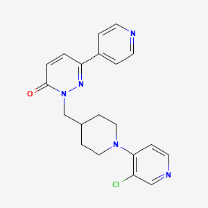 2-{[1-(3-Chloropyridin-4-yl)piperidin-4-yl]methyl}-6-(pyridin-4-yl)-2,3-dihydropyridazin-3-one