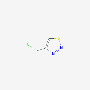 molecular formula C3H3ClN2S B2953366 4-(Chloromethyl)-1,2,3-thiadiazole CAS No. 147123-30-6