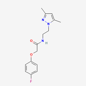 N-(2-(3,5-dimethyl-1H-pyrazol-1-yl)ethyl)-2-(4-fluorophenoxy)acetamide