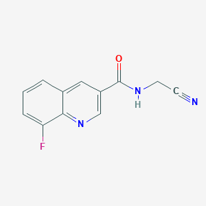 N-(cyanomethyl)-8-fluoroquinoline-3-carboxamide