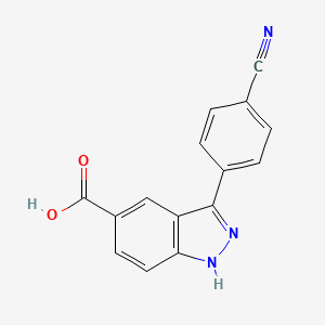 3-(4-cyanophenyl)-1H-indazole-5-carboxylic acid