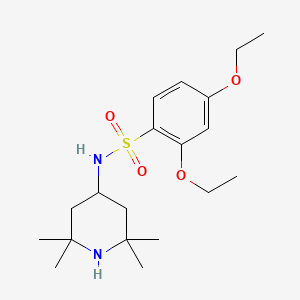 2,4-diethoxy-N-(2,2,6,6-tetramethylpiperidin-4-yl)benzenesulfonamide
