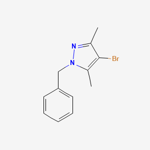 molecular formula C12H13BrN2 B2953392 1-benzyl-4-bromo-3,5-dimethyl-1H-pyrazole CAS No. 51108-53-3