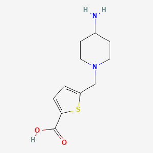 5-[(4-Aminopiperidin-1-yl)methyl]thiophene-2-carboxylic acid