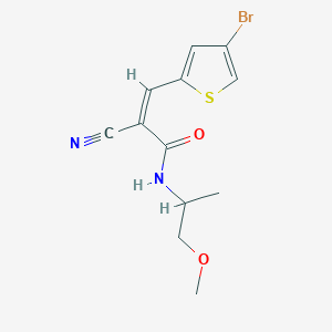 3-(4-bromothiophen-2-yl)-2-cyano-N-(1-methoxypropan-2-yl)prop-2-enamide