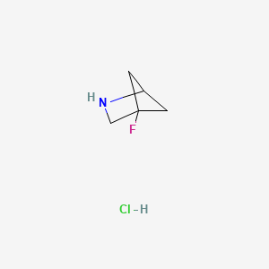 molecular formula C5H9ClFN B2953409 4-fluoro-2-azabicyclo[2.1.1]hexane hydrochloride CAS No. 2309462-55-1