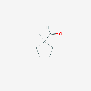 molecular formula C7H12O B2953415 1-methylcyclopentane-1-carbaldehyde CAS No. 6140-63-2