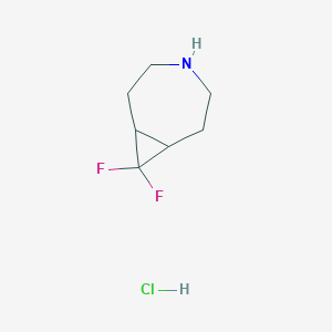 B2953428 8,8-Difluoro-4-azabicyclo[5.1.0]octane;hydrochloride CAS No. 2243521-13-1