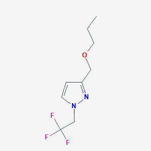 molecular formula C9H13F3N2O B2953453 3-(propoxymethyl)-1-(2,2,2-trifluoroethyl)-1H-pyrazole CAS No. 1856083-66-3