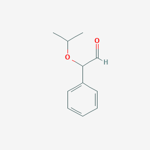 molecular formula C11H14O2 B2953454 2-Phenyl-2-(propan-2-yloxy)acetaldehyde CAS No. 162821-40-1