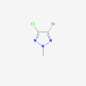 molecular formula C3H3BrClN3 B2953461 4-Bromo-5-chloro-2-methyltriazole CAS No. 1415030-04-4
