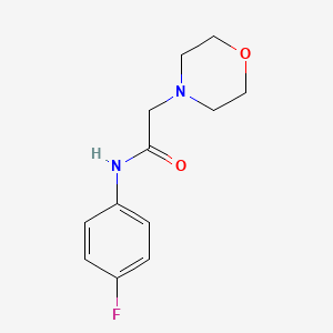 molecular formula C12H15FN2O2 B2953465 N-(4-氟苯基)-2-(吗啉-4-基)乙酰胺 CAS No. 37163-39-6