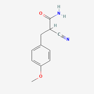 molecular formula C11H12N2O2 B2953470 2-Cyano-3-(4-methoxyphenyl)propanamide CAS No. 91350-79-7