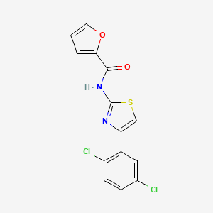 molecular formula C14H8Cl2N2O2S B2953487 N-[4-(2,5-dichlorophenyl)-1,3-thiazol-2-yl]furan-2-carboxamide CAS No. 325988-01-0