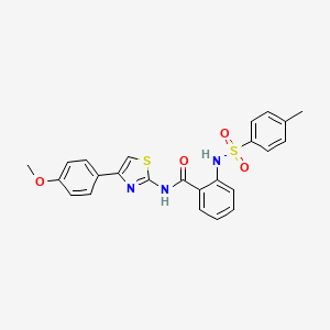 B2953490 N-[4-(4-methoxyphenyl)-1,3-thiazol-2-yl]-2-[(4-methylphenyl)sulfonylamino]benzamide CAS No. 330190-13-1