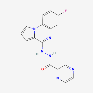 molecular formula C16H11FN6O B2953520 SC144 