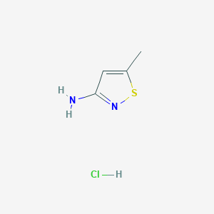 molecular formula C4H7ClN2S B2953534 5-甲基异噻唑-3-胺盐酸盐 CAS No. 31857-79-1