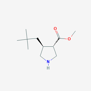 molecular formula C11H21NO2 B2953547 Methyl (3S,4S)-4-(2,2-dimethylpropyl)pyrrolidine-3-carboxylate CAS No. 2248357-29-9