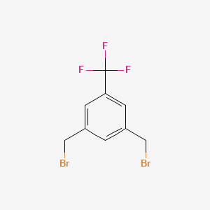 molecular formula C9H7Br2F3 B2953552 1,3-Bis(bromomethyl)-5-(trifluoromethyl)benzene CAS No. 1820612-96-1